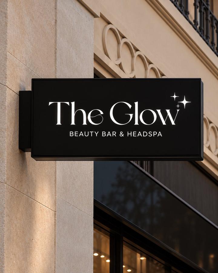 Enseigne The Glow Beauty Bar & Headspa